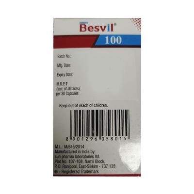 BESVIL 100 Octacaps 30's - Asthma/COPD-Ast