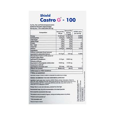 CASTRO G 100 Tablet 15's - Supplements-Sup
