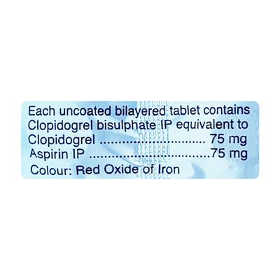 Clopivas AP 75mg Tablet 15'S - Blood Clot-Ant