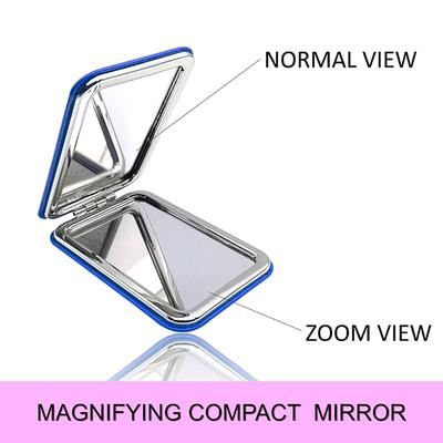 Majestique Rectangle Compact Mirror PU 1X/2X Magnification Portable 1's - Others