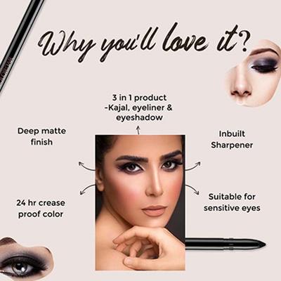 Colorbar Ultimate Stunner Kajal Le Crayon Khol 1.8 gm - Kajal & Kohls