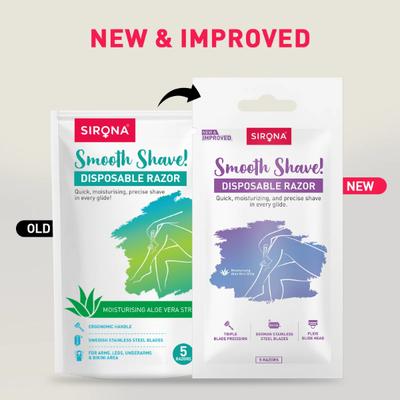 Sirona Smooth Shave disposable Razor 5's - Shaving & Hair Removal