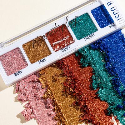 Pigment Play Max Effects Mini Rainbow Glow Glitter Palette - Disco Ball 4.5gm - Eye Shadow Palettes