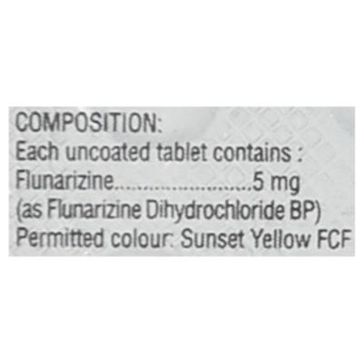 Flunarin 5mg Tablet 10'S - Migraine