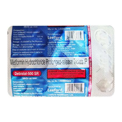 DEBISTAL SR 500 Tablet 15's - Diabetes-Ant