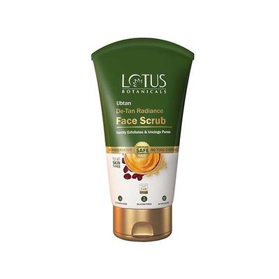 Lotus Botanicals Ubtan De-Tan Radiance Face Scrub 100 gm - Scrubs & Exfoliants