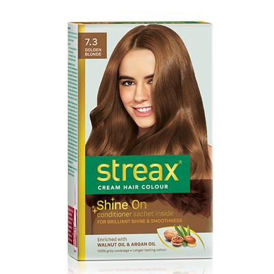 Streax Hair Colour - Golden Blonde (60gm+60ml+20gm) 1's - Crème
