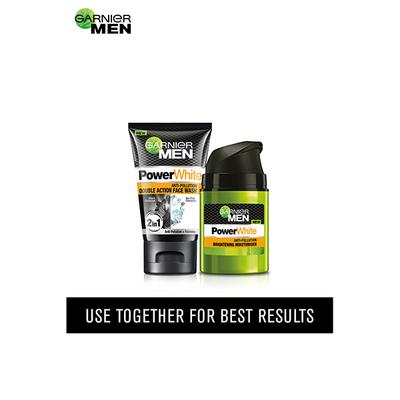 Garnier Men PowerWhite Anti-Pollution Brightening Moisturiser 50 gm - Face Moisturizers