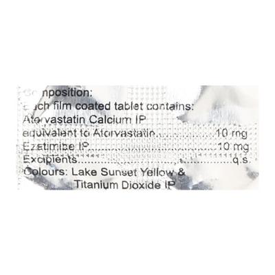Atorsave EZ 10mg Tablet 10'S - High Cholesterol-Dys