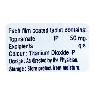 NUTOP 50 Tablet 10's - Epilepsy/Convulsion-Ant