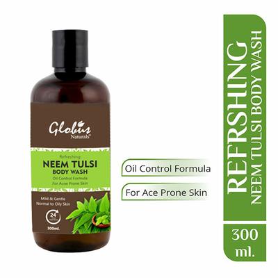 Globus Naturals Refreshing Neem Tulsi Body Wash 300 ml - Shower Gels & Body Wash