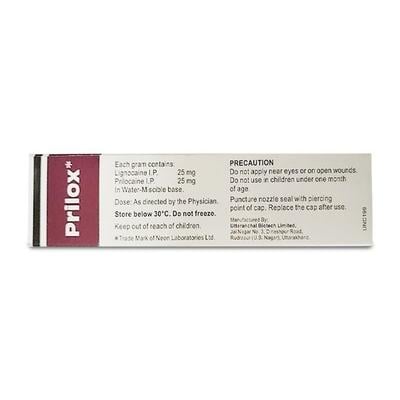PRILOX Cream 50gm - Anaesthesia - Local-Ana