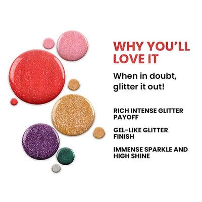 Lakme Absolute Glitterati Collection Nail Gloss 115 Tinkerbell 12ml - Nail Polish