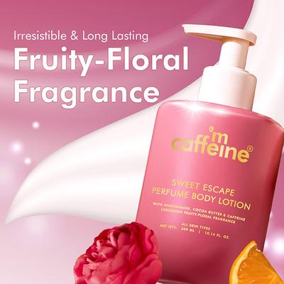 Mcaffeine Sweet Escape Perfume Body Lotion With Niacinamide and Cocoa Butter, Fruity-Floral Fragrance 300 ml - Creams/Oils/Lotions