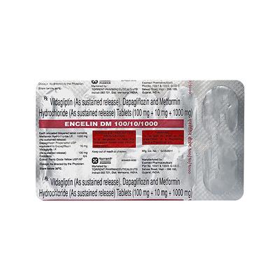 ENCELIN DM 100/10/1000 Tablet 10's - Diabetes-Ant