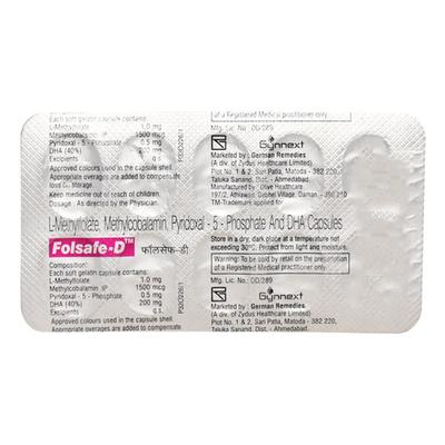 Folsafe D Capsule 10'S - Supplements-Vam