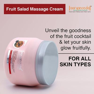 Aryanveda Fruit Salad Massage Cream - Papaya & Blackcurrant Extract 400 gm - Facial Kits