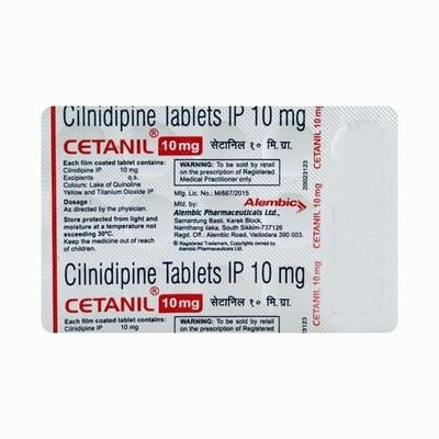 Cetanil 10mg Tablet 15'S - Hypertension-Cal