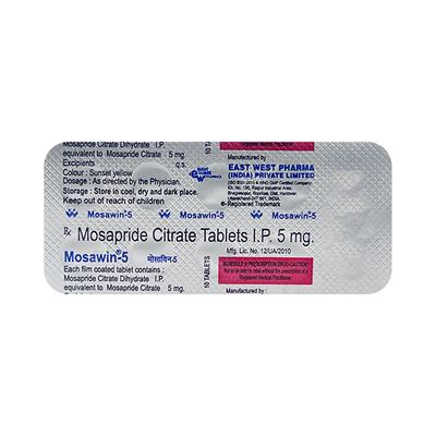 Mosawin 5mg Tablet 10'S - Ulcer/Reflux/Flatulence-GIT