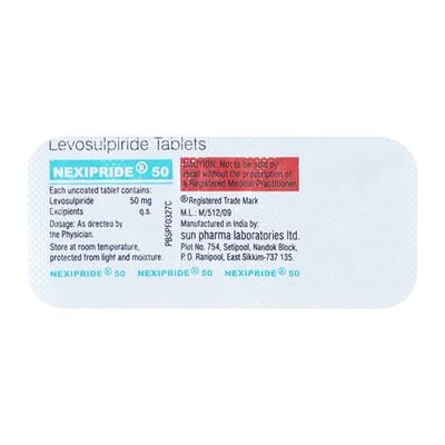 Nexipride 50mg Tablet 10'S - Ulcerative Colitis/Bowel Inflammatory Disease-GIT