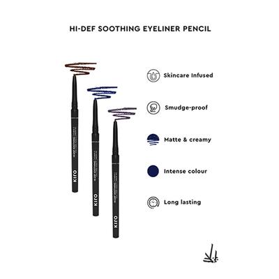 KIRO Hi - Def Soothing Eyeliner Pencil Sapphire Blue 01 0.35 gm - Eyeliners