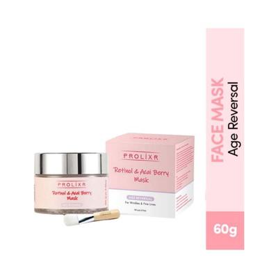 Prolixr Retinol and Acai Berry Age Reversal Face Mask 60 gm - Masks & Peels