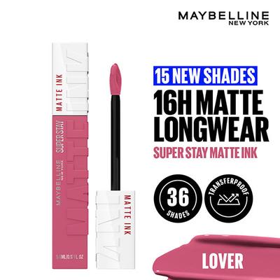Maybelline New York Super Stay Matte Ink Lip Color 15 Lover 5ml - Liquid Lipsticks