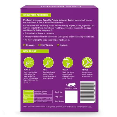 Peebuddy Ladies Stand and Pee Reusable Urination Funnel (Pack of 2's) - Intimate Care