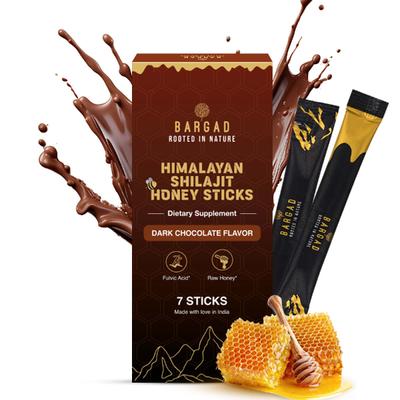 Bargad Himalayan Shilajit Honey Sticks - Dark Chocolate Flavour 7's - Speciality Medicines