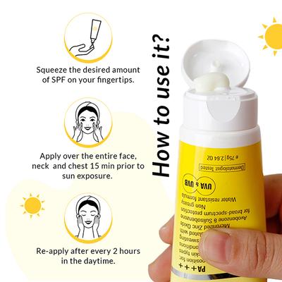 Fixderma Shadow 50+ Gel 75 gm - Body Sunscreen