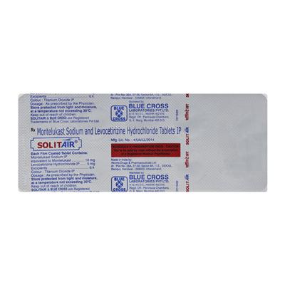 Solitair 10/5mg Tablet 10'S - Asthma/COPD-Ast