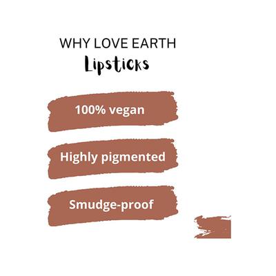 Love Earth Liquid Mousse Lipstick - Espresso Martini Matte Finish Lightweight, Non-Sticky, Non-Drying 6 ml - Liquid Lipsticks