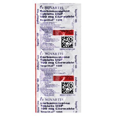 Tegrital 100mg Tablet 10'S - Epilepsy/Convulsion-Ant