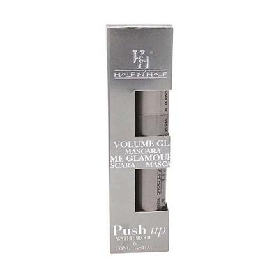 Half N Half Volume Glamour Mascara, Push Up Waterproof & Long Lasting, Black 12 ml - Mascaras