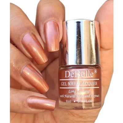 DeBelle Gel Nail Lacquer Roseate Gold Metallic Gold Nail Polish 8 ml - Nail Polish