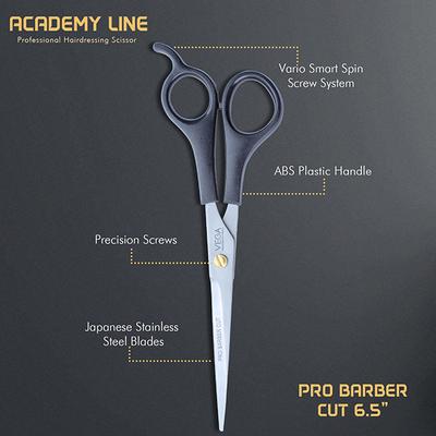 Vega Professional Pro Barber Cut 6.5' Academy Line Hairdressing Scissor (VPVSC-32) 1's - Grooming Kits