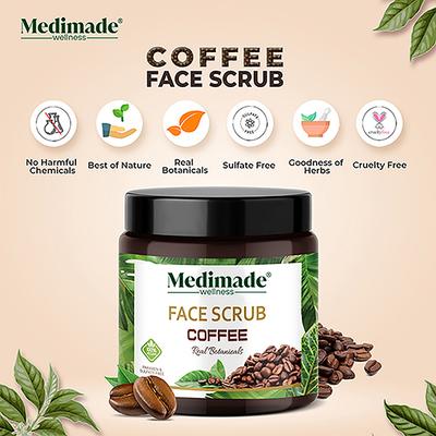 Medimade Coffee Face Scrub 100 gm - Face Scrubs