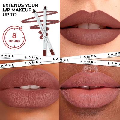 Lamel Long Lasting Gel Lip Liner 412 Spicy Nude 1.7 gm - Lip Liners