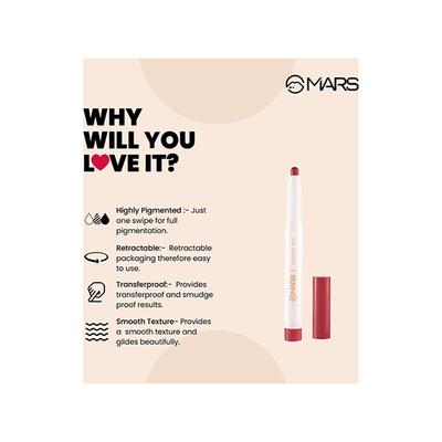 Mars Poppins Lip Crayon (Berry Wine-09) 1.3 gm - Lip Crayons
