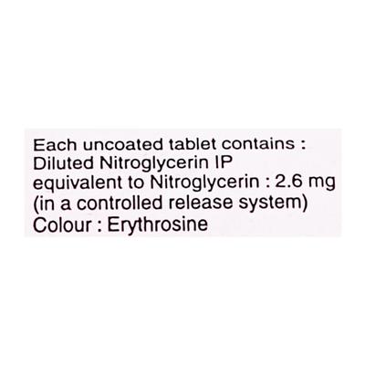 Nitrocontin 2.6mg Tablet 30'S - Angina