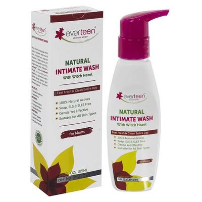 everteen Witch Hazel Natural Intimate Wash for Feminine Intimate Hygiene in Moms 105 ml - Intimate Care