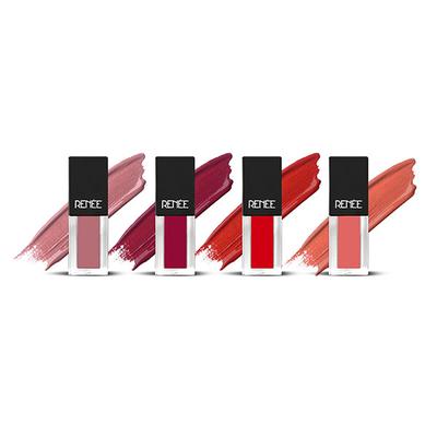 RENEE Check Matte Liquid Lip Color - (Combo Of 4) 10 ml - Liquid Lipsticks