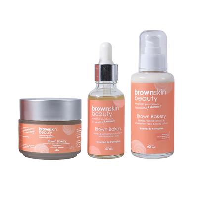 BrownSkin Beauty Brown Bakery Face Serum, Face scrub and Face Body Lotion Combo 2's - Face Scrubs