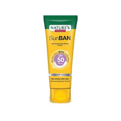 Nature'S Essence Sunban Spf 50 Pa+++ Sunscreen & Tan Block Creme 120 ml - Face Sunscreen