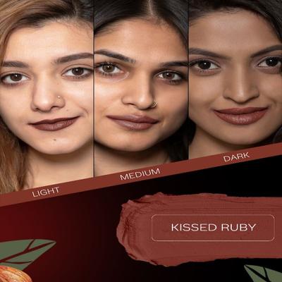 Facescanada Weightless Matte Finish Lipstick Kissed Ruby 13 4.5 gm - Lipsticks