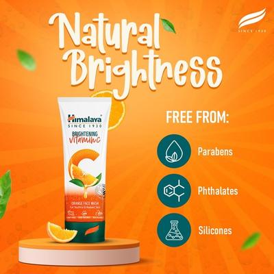 Himalaya Brightening Vitamin C Orange Face Wash 150 g - Personal Care (Ayush)