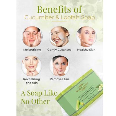 Nutriment, Khadi Nutriment Cucumber and Loofah Soap 125 gm - Soaps