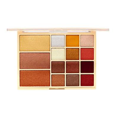 Matt Look 15 in 1 Baked Highlighter & Eyeshadow Palette, Face Makeup, Multicolor - 1 33.6 gm - Face Palettes