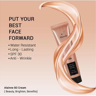 Alainne B3 Beauty Brighten Benefits Face Cream 01 Pine 35 gm - Bb & Cc Creams