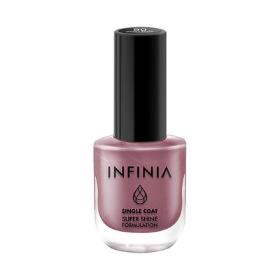 Infinia Purple Single Coat Nail Polish Sparkle Brown 090 12 ml - Nail Polish